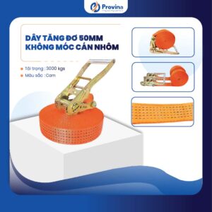 Dây Tăng Đơ 50mm 3t Màu Cam Không Móc