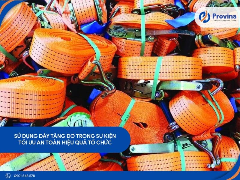 Sử Dụng Dây Tăng Đơ Trong Sự Kiện: Tối Ưu An Toàn Và Hiệu Quả Tổ Chức