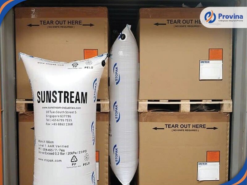 Tiêu Chuẩn Khi Sử Dụng Túi Khí Chèn Container