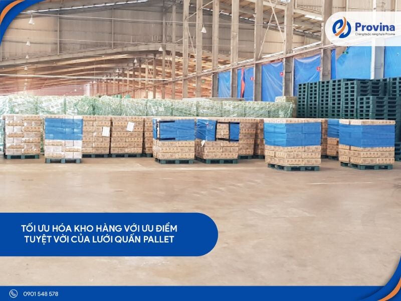 Tối Ưu Hóa Kho Hàng Với Ưu Điểm Vượt Trội Lưới Pallet