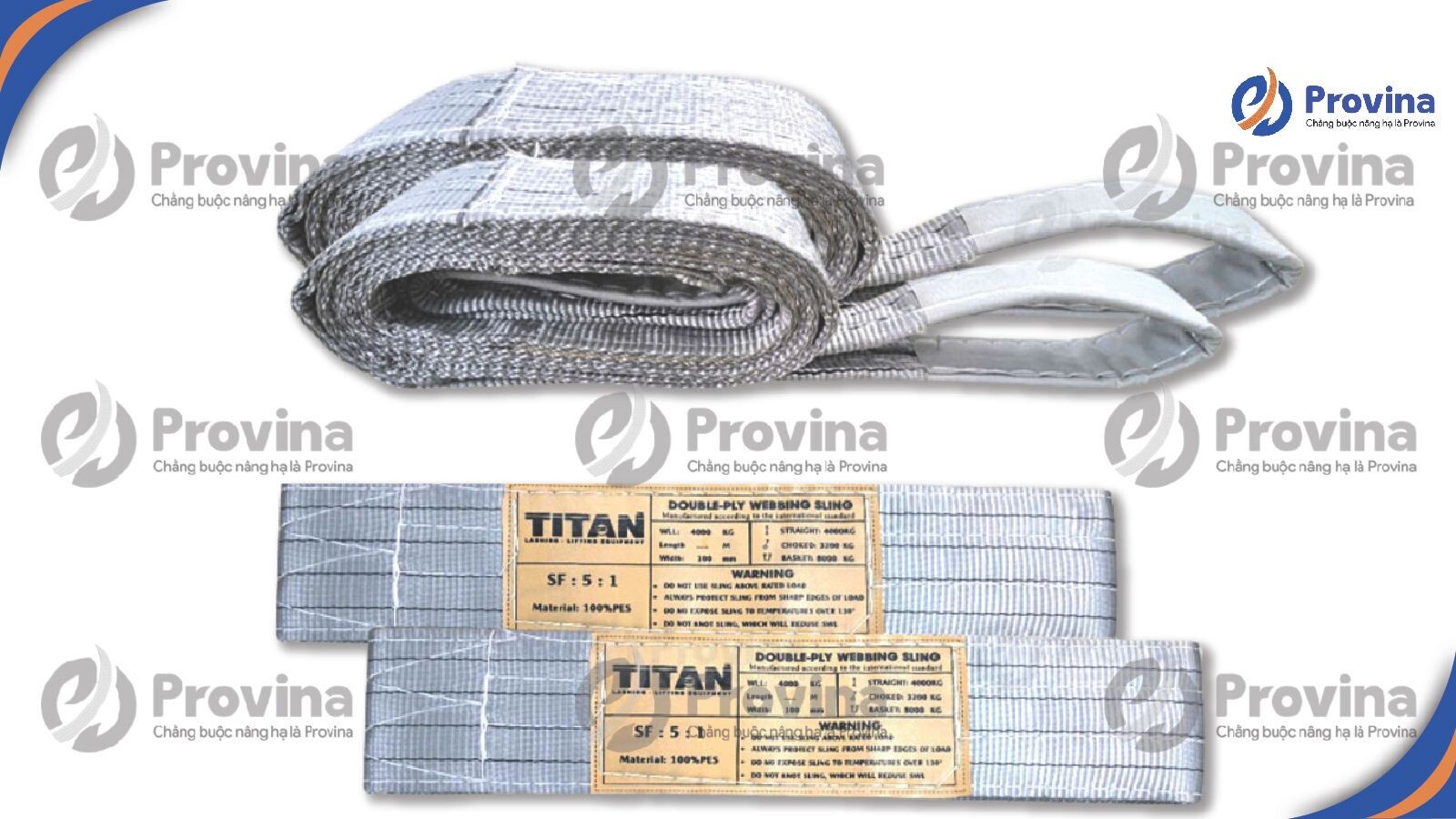 Dây Cáp Vải Màu Xám (4 Tấn)