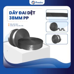 Dây Đai Dệt 38mm Pp Màu Đen