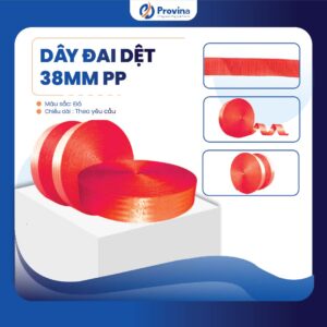 Dây Đai Dệt 38mm Pp Màu Đỏ