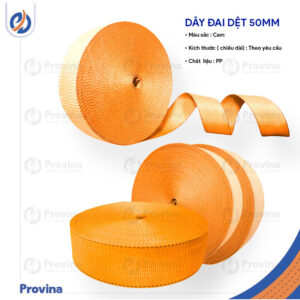 Dây Đai Dệt 50mm Pp Màu Cam