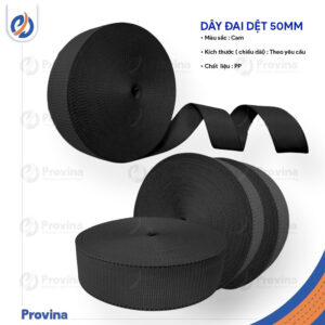 Dây Đai Dệt 50mm Pp Màu Đen