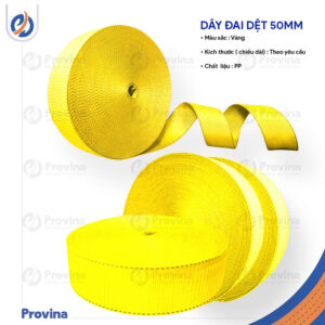 Dây Đai Dệt 50mm Pp Màu Vàng