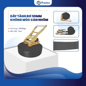 Dây Tăng Đơ 50mm 3t Màu Đen Không Móc