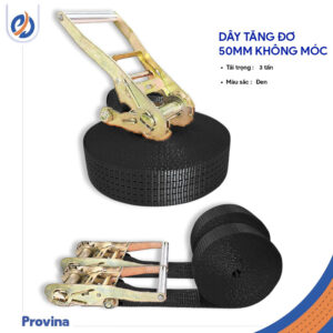 Dây Tăng Đơ 50mm 3t Màu Đen Không Móc