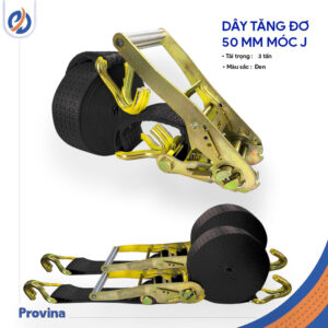 Dây Tăng Đơ 50mm 3t Màu Đen Móc J
