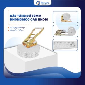 Dây Tăng Đơ 50mm 3t Màu Trắng Không Móc