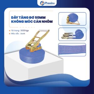 Dây Tăng Đơ 50mm 3t Màu Xanh Không Móc