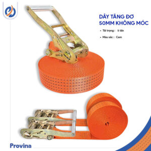 Dây Tăng Đơ 50mm 5t Màu Cam Không Móc
