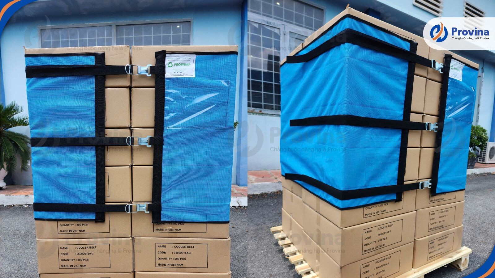 Lưới Quấn Pallet Móc Flat