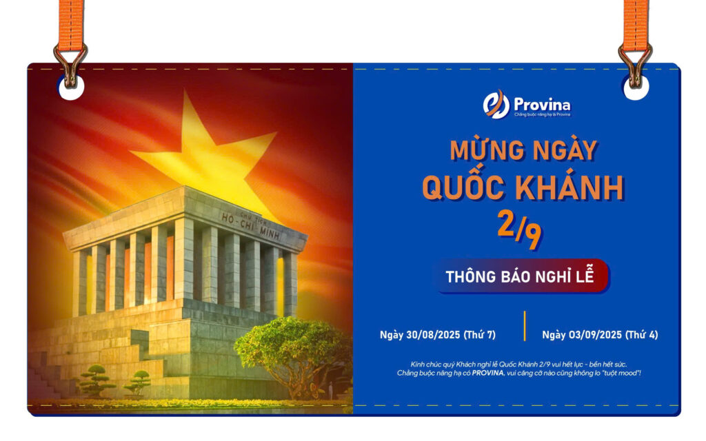 Provina Thông Báo Nghỉ Lễ Quốc Khánh 2/9/2025